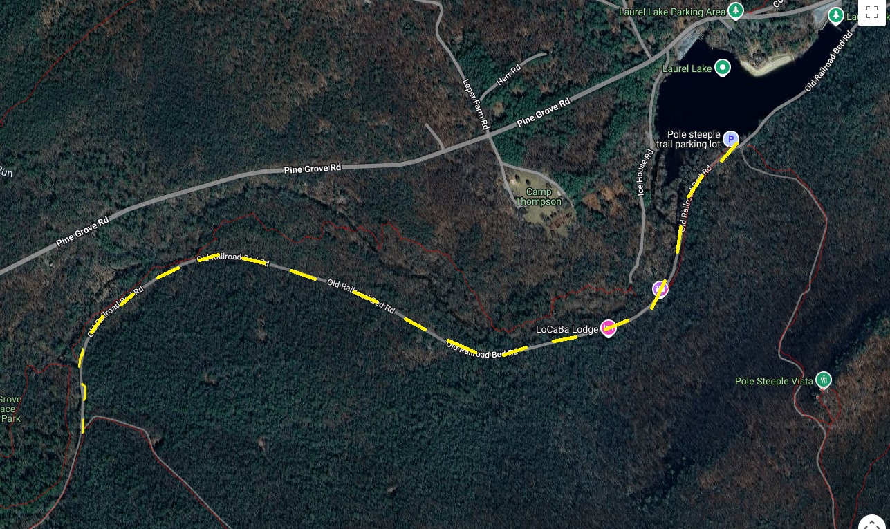 Old Railroad Bed road image not found