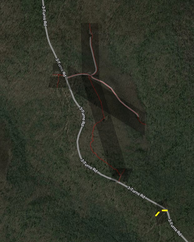 3 Turns Logging road not found