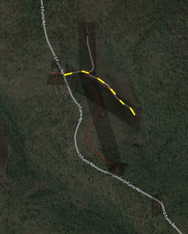 3 Turns Logging road not found