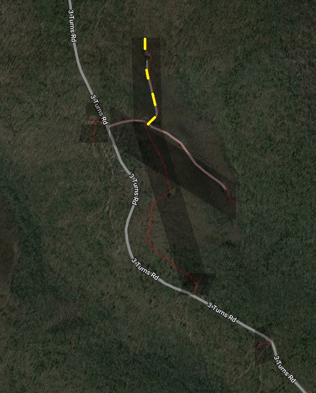 3 Turns Logging road not found