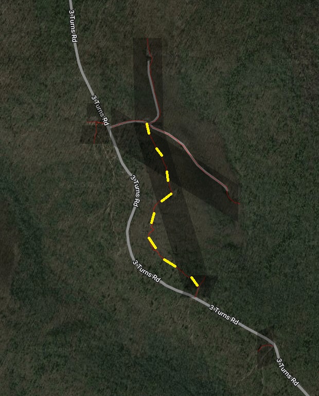3 Turns Logging road not found