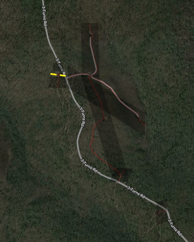 3 Turns Logging road not found