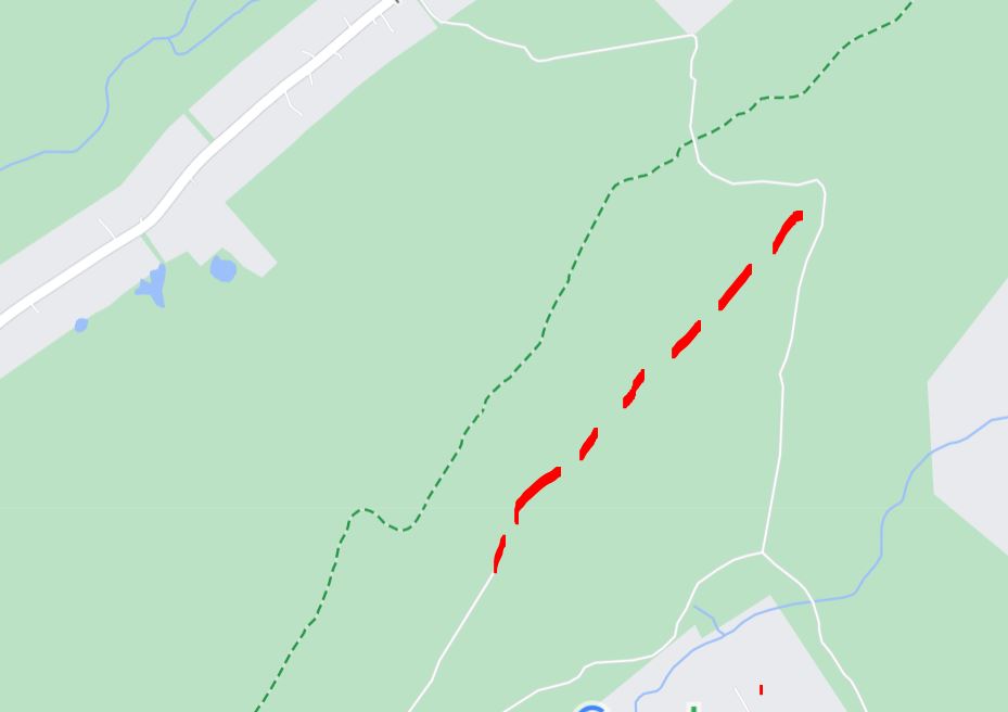 Chestnut Ridge trail north image not found