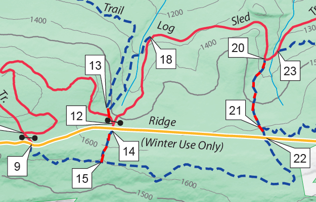 Piney Mountain connector trail