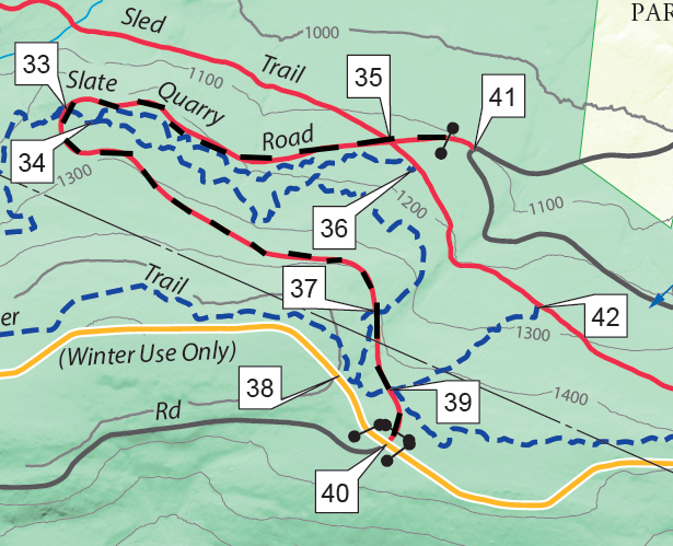 Slate Quarry trail