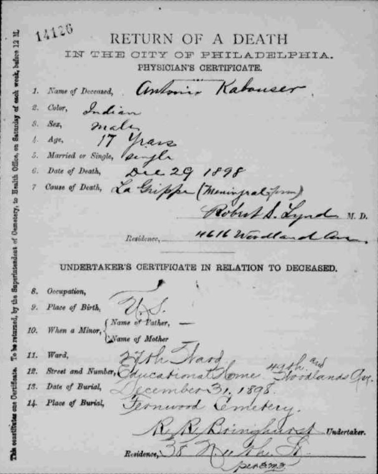 Death Certificate not found