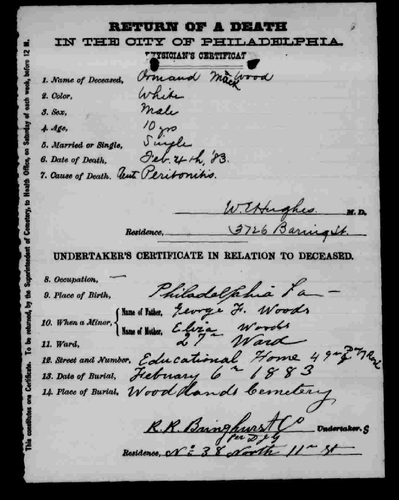 Death Certificate not found