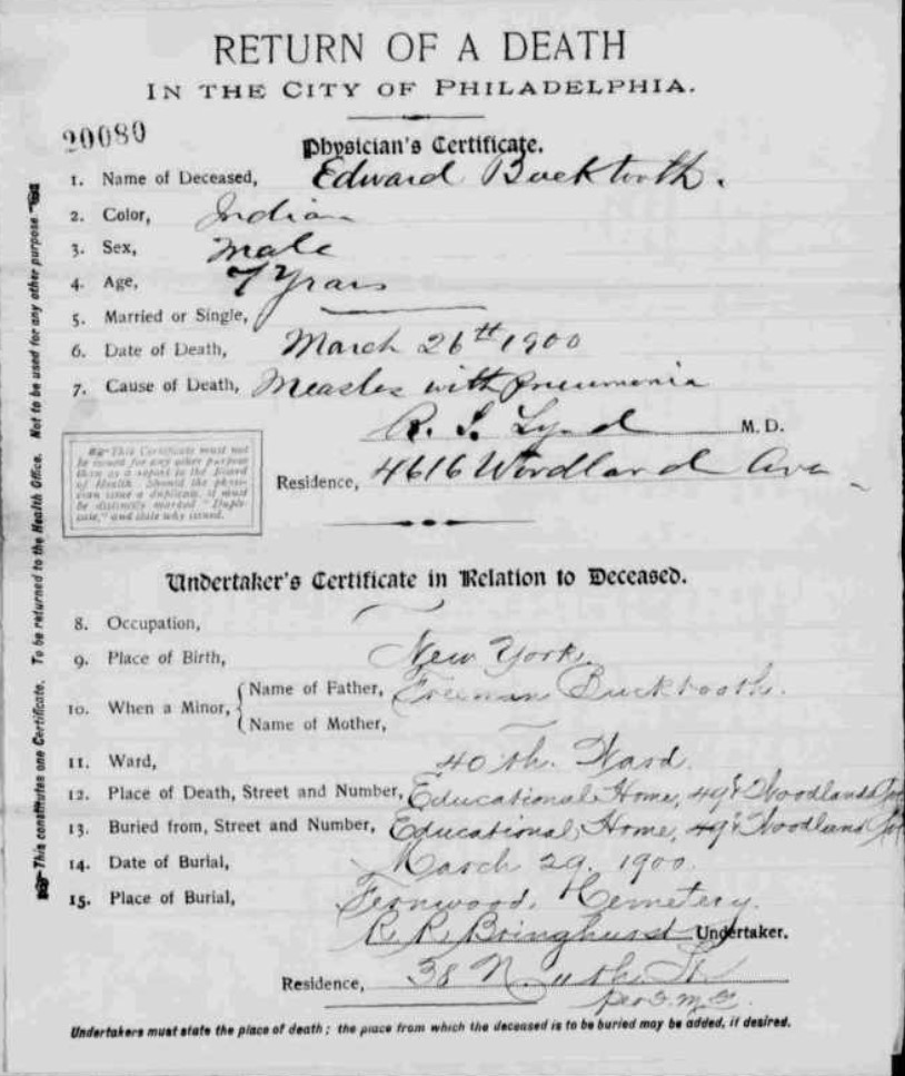 Death Certificate not found