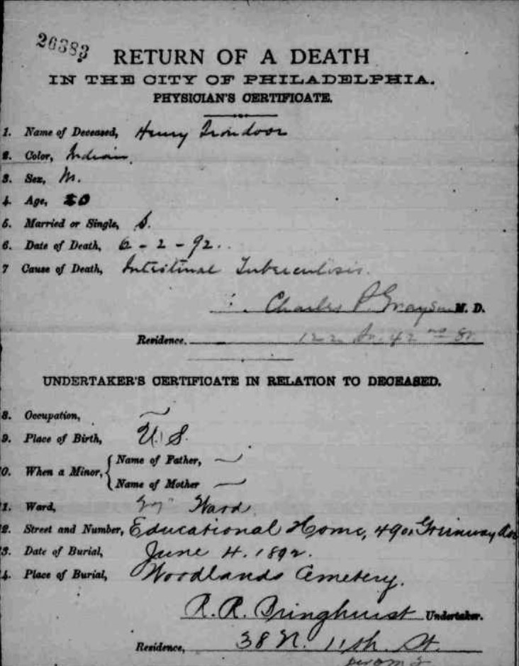Death Certificate not found