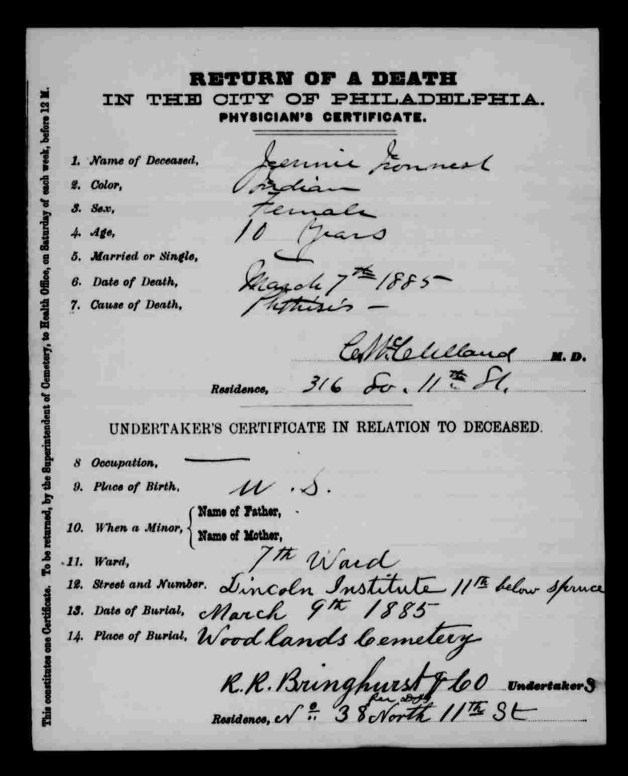 Death Certificate not found