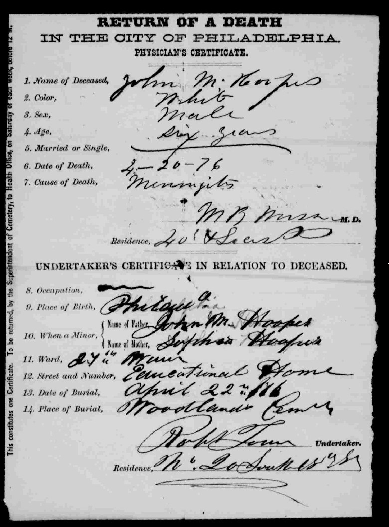 Death Certificate not found