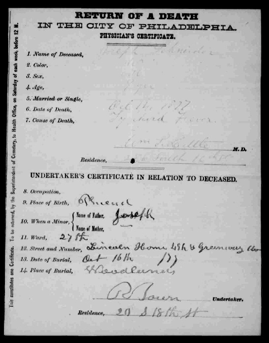 Death Certificate not found