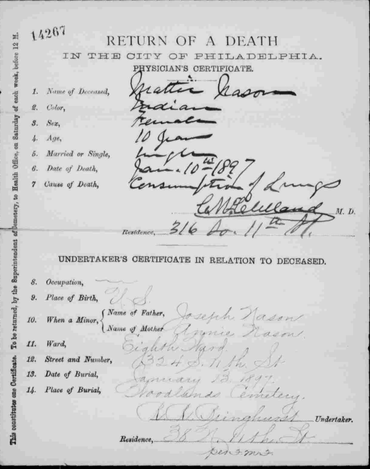 Death Certificate not found