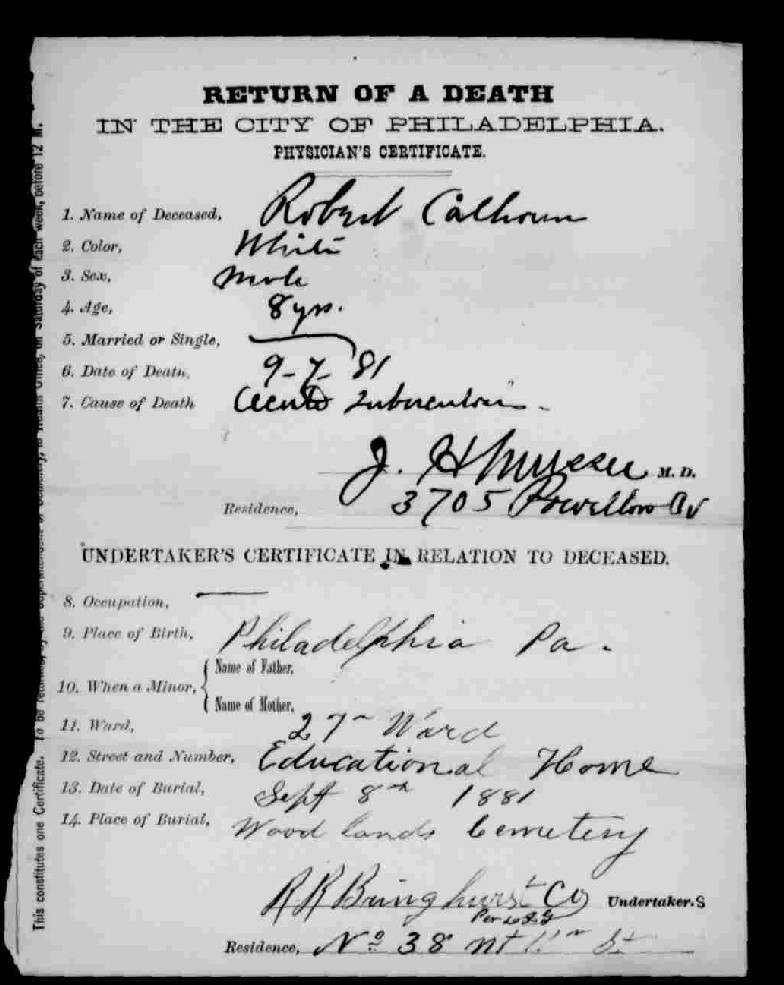 Death Certificate not found