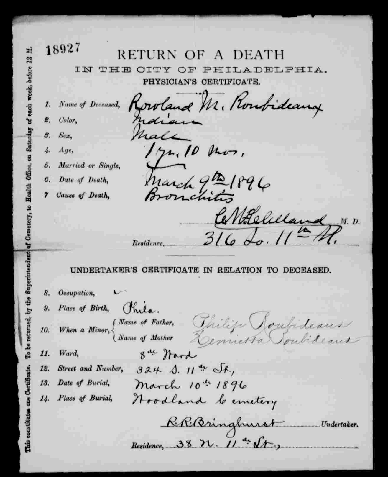Death Certificate not found