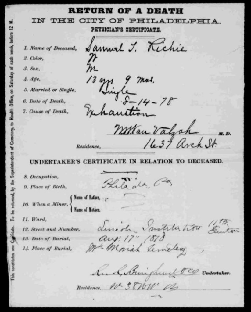 Death Certificate not found