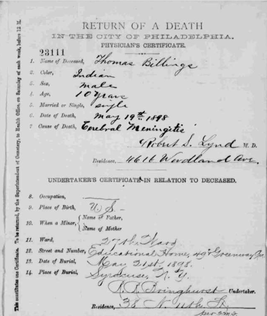 Death Certificate not found