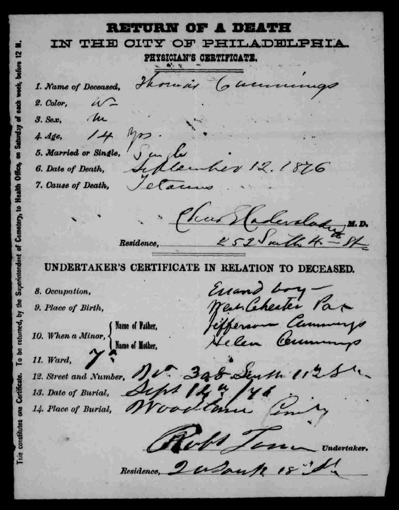 Death Certificate not found
