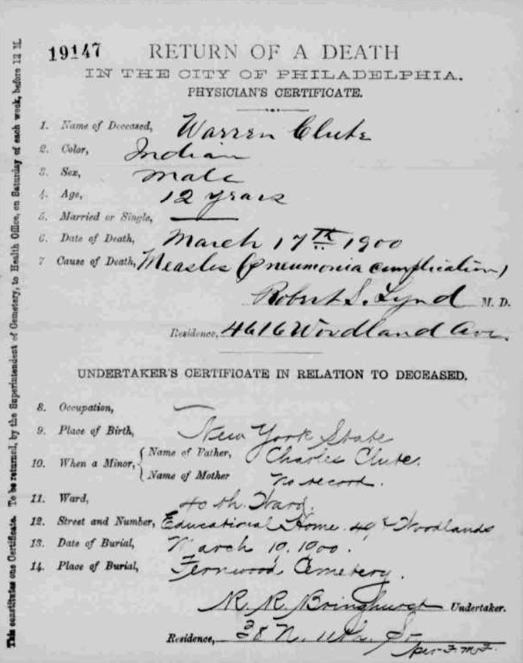 Death Certificate not found